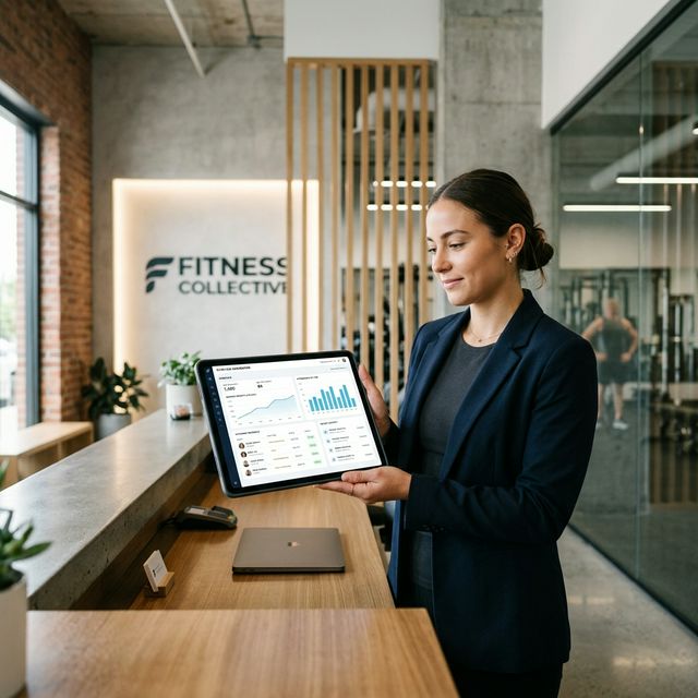 Tablet con gestión de gimnasio digitalizada